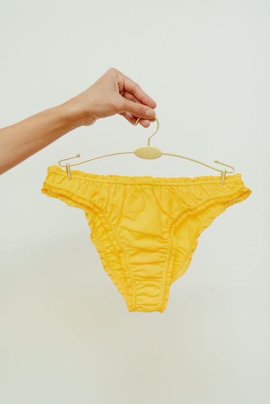 The yellow lemon frilly panties