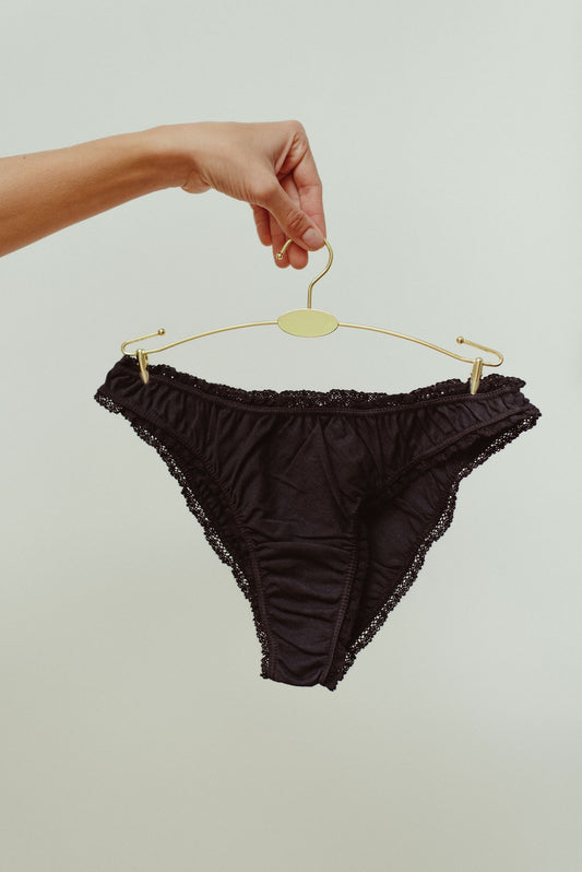 The black frilly panties